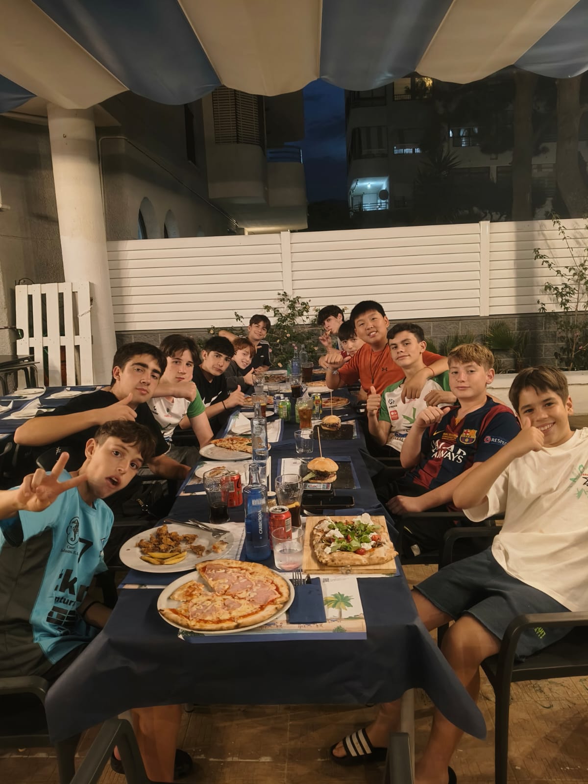 Cena de equipo, fin de Campeonato